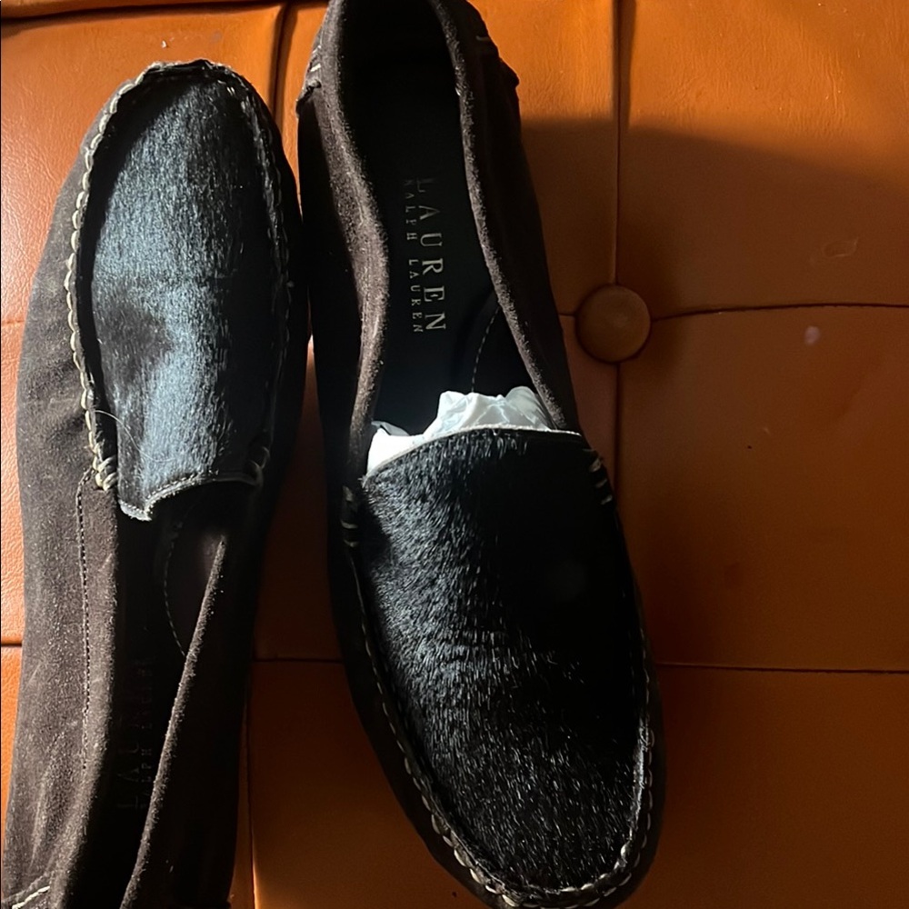 Lauren Black Haircalf Loafers
